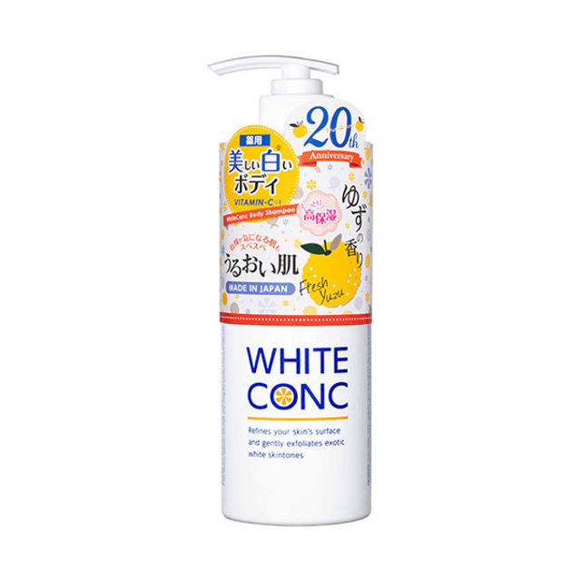 日本WHITE CONC 柚子味身体美白沐浴露600ml - 亚米