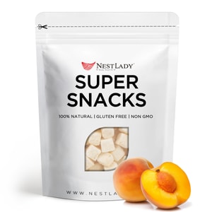 네스트레이디 그레이스 미국산 새둥지, 노란 복숭아 프로바이오틱 요거트 큐브, 리얼과일조각, 바삭바삭, 인터넷 연예인 스낵 60g