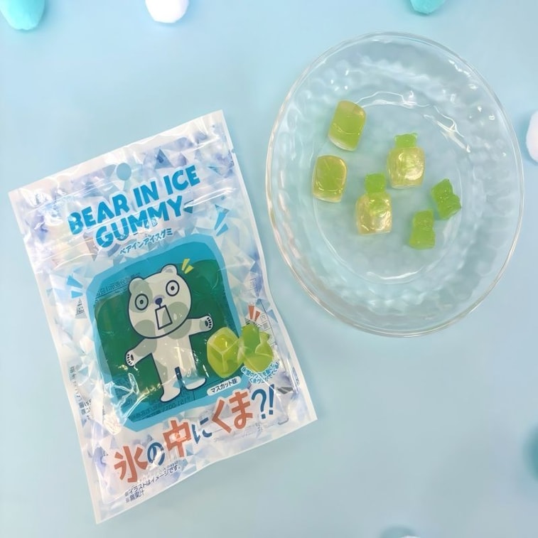 Super Popular Soft Candy Save Ice Bear Green Grape Flavor Soft Candy 64g 3