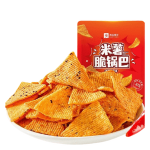 Chili Oil Flavored Crispy Rice And Potato Snack, 128g*1 Bag