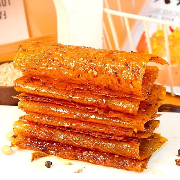 Spicy Soy Sheets  68g x 2 Bags  Nostalgic Childhood Snack  Irresistibly Savory & Spicy Classic Flavor 3