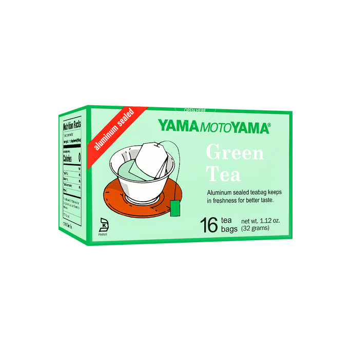 日本YAMAMOTOYAMA山本山 绿茶茶包冲饮 16袋装 32g