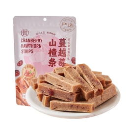 盒马 蔓越莓山楂条 开胃果丹皮蜜饯 180g