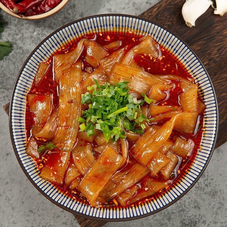 Chuan Wazi Sichuan Hot Pot Wide Noodles, Sichuan Noodles, Sweet Potato Noodles 120g Authentic Sweet Potato Noodles, No Soaking Required, Spicy Hot Pot Ingredients 3