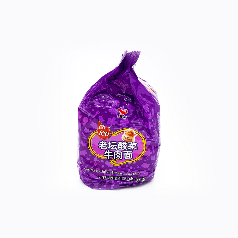 100 Chinese Sauerkraut Beef Flavor Instant Noodles 119gx5packets 605g 8