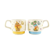 川岛屋 星星人对杯礼盒 陶瓷杯子马克杯2件套 棉花糖+神灯星星人