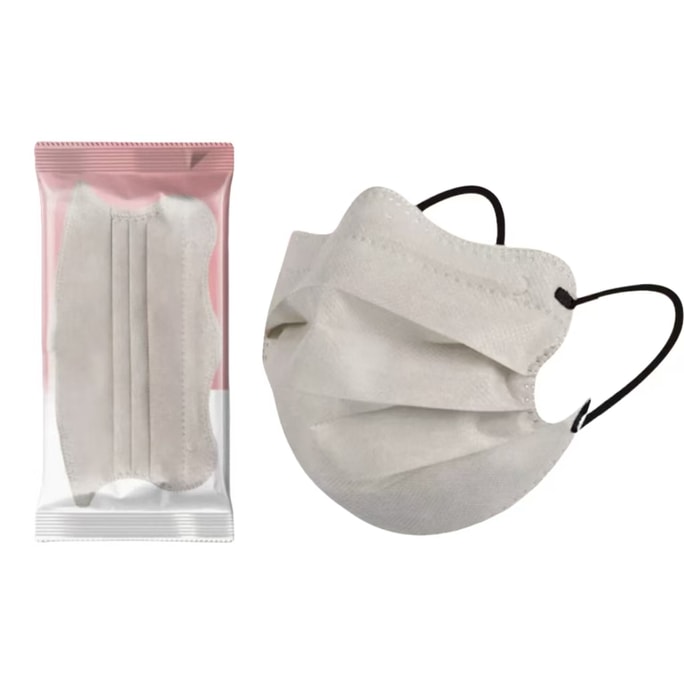 High-Beauty Mask for Women, Spring and Summer, Dustproof, Sunscreen, Eye Protection, Thickened Corner, 2025 New 3D Stereoscopic Morandi Style, Makes Face Look Smaller [Oat Color], 10 Pieces - Individu