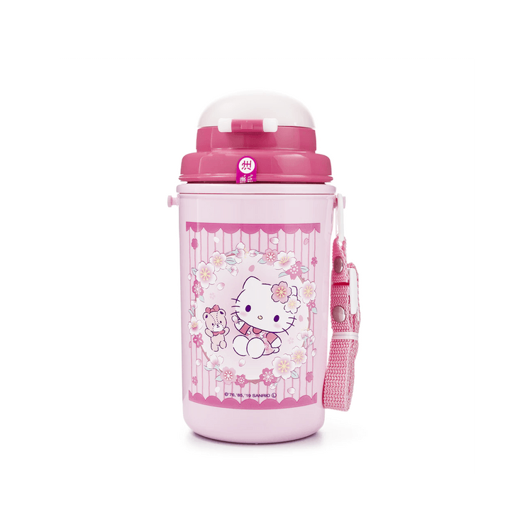 OSK Hello Kitty Kids Water Bottle with Straw 