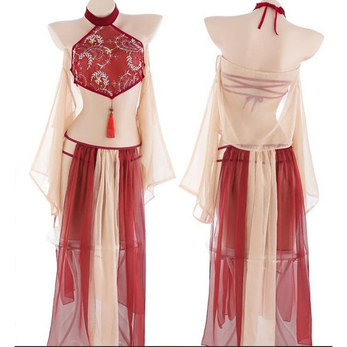 Sexy sexy underwear pure desire ancient style Hanfu suit all code red adult