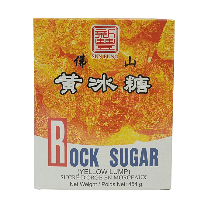 Sucre candi jaune 16 oz Sucre en morceaux traditionnel pour la cuisine et le thé
