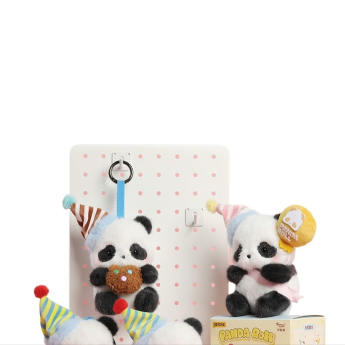 【中国直邮】 52TOYS Panda Roll胖哒幼派对系列毛绒盲盒手办随机*1盒