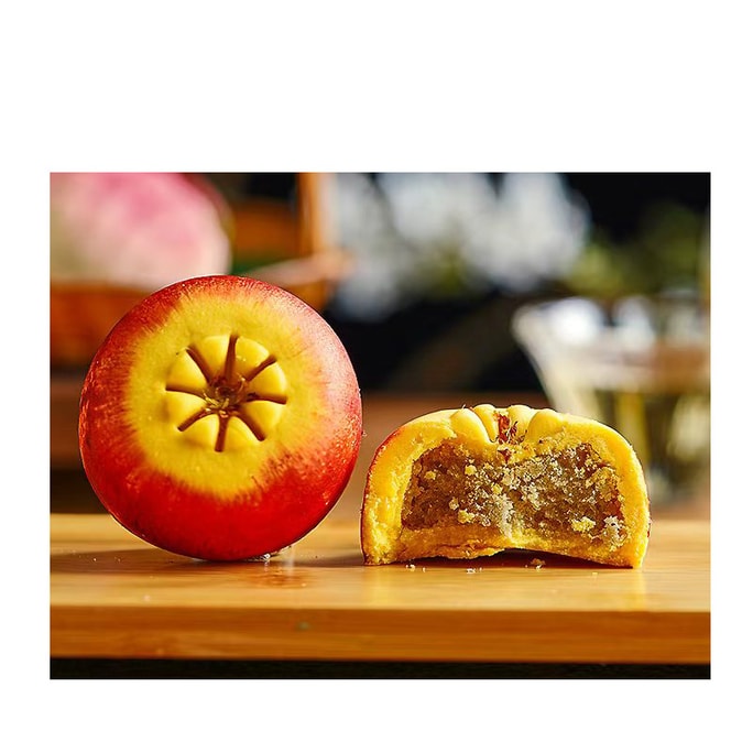 Fruit Mooncake Pomegranate Jasmine Flavor, 50g Handcrafted New Chinese-style Pastry