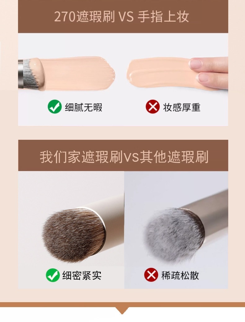 美国 NOVAGLOW 【官方旗舰店】云瓷系列 纤维毛遮瑕套装 3支