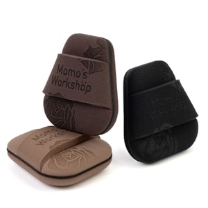 毛吉吉 玫瑰系列粉扑 TATAMI homie迷你梯形粉扑3pcs  双面1.8mm Rubycell  加厚丝带设计  精准细节上妆  液体膏体专用