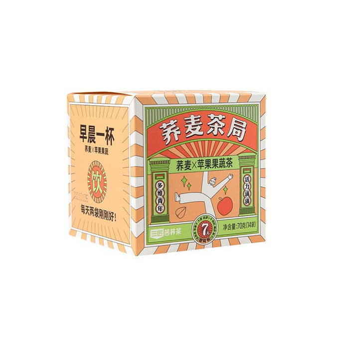 【中国直送】三江そば+リンゴ果菜茶 油っこさを避け、糖分と脂肪をカット 70g/箱