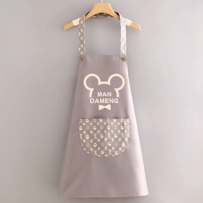 甄选好物 日式围裙 厨房家用 2025新款防水防油女洋气可爱做饭围腰*1件