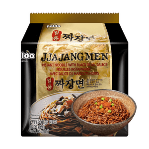 Korean Jjajangmen Noodles with Black Bean Sauce - Instant Ramen, 4 Packs* 7.05oz