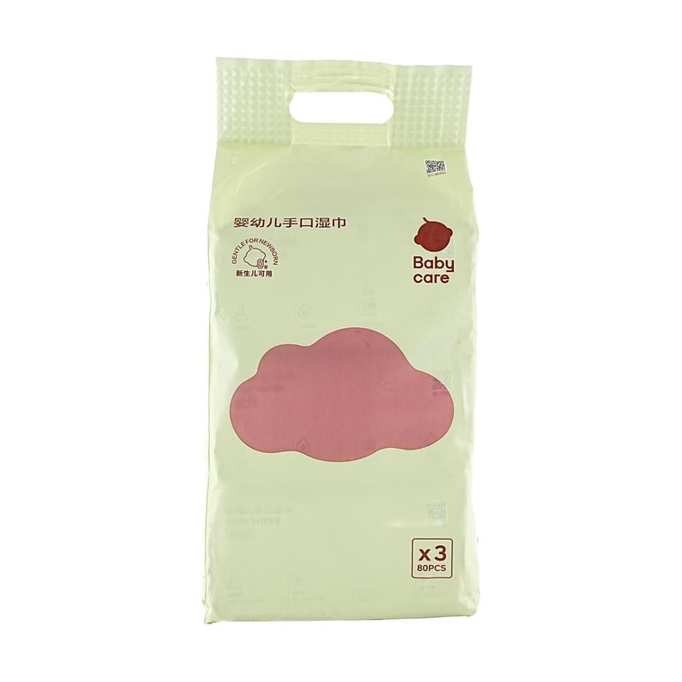 BC BABYCARE 婴幼儿手口湿巾 婴幼儿手口屁屁湿纸巾 80Count 3-pack 4