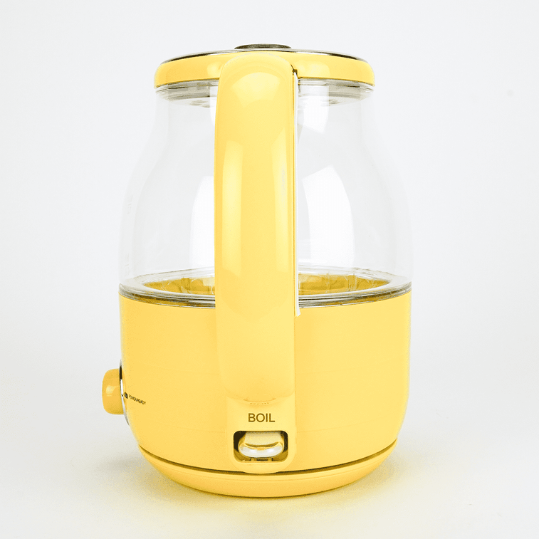 Multifunctional Electric Glass Tea Kettle, 40.58 fl oz, Bumblebee Yellow 3