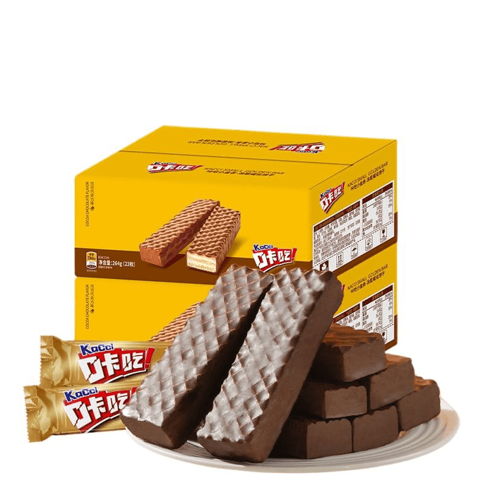 Hongyikaka Eating Small Gold Bars Weihua Biscuits Cocoa Chocolate Snacks Afternoon Tea Snacks 264g * 1 Box