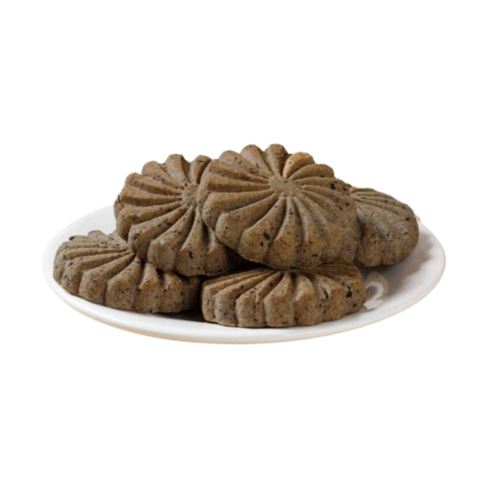 【中国直邮】 健元堂 驼奶全麦五黑饼干300g*1盒