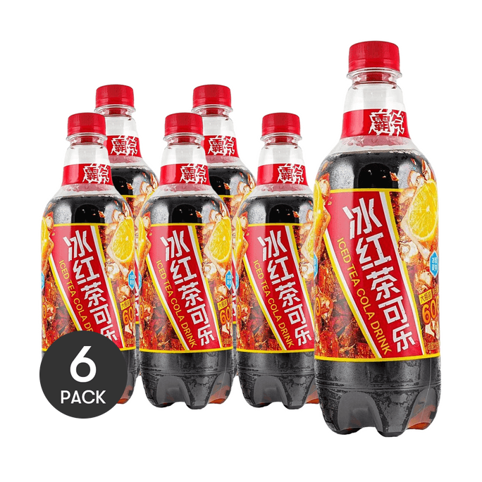 Iced Tea Cola Drink , 20.2 fl oz *6【6 Packs】【0 Aspartame】