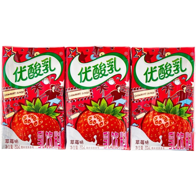 Yiliyou Yoghurt Strawberry Flavor 250ml*6