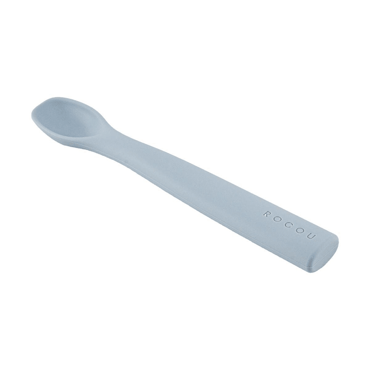 Silicone Baby Spoon Feeding Spoon Vanilla Blue 6