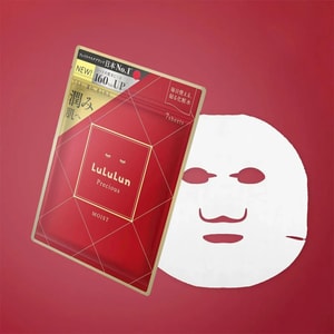 LULULUN Precious Face Mask Red Moist 7 Sheets【Daily moisturizer for dry skin】