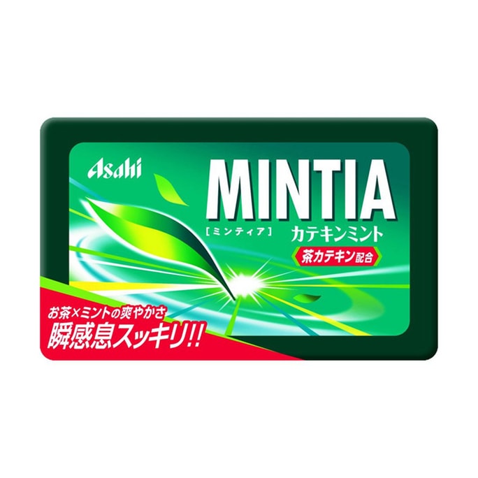 【日本直邮】ASAHI 朝日 MINTIA 茶香味口气清新润喉糖 小粒 50粒