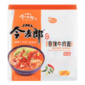 Spicy and Hot Beef Flavor Instant Noodle 5packs 585g