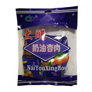 大鹏 奶油杏肉酸甜开胃独立包装果干杏脯甘肃特产80后怀旧回忆零食228g