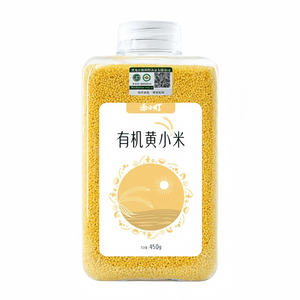 【中国直送】禾小町 オーガニック黄小米 一等東北新米 五穀雑穀栄養粥 450g*1缶