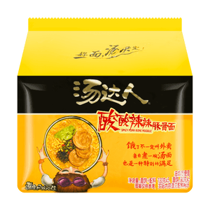 대만 유니 프레지던트 탕다런 매운 사워 돼지뼈 라면 5개입 (650g)