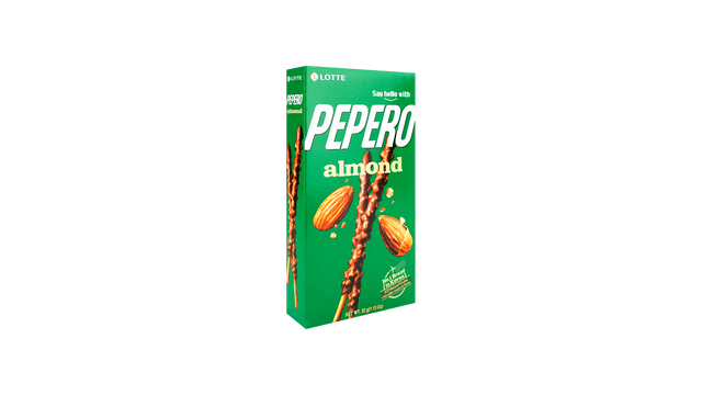 Lotte Pepero Almond/ White Chocolate Covered Biscuit Sticks 32g/ Pack 樂天  巧克力棒