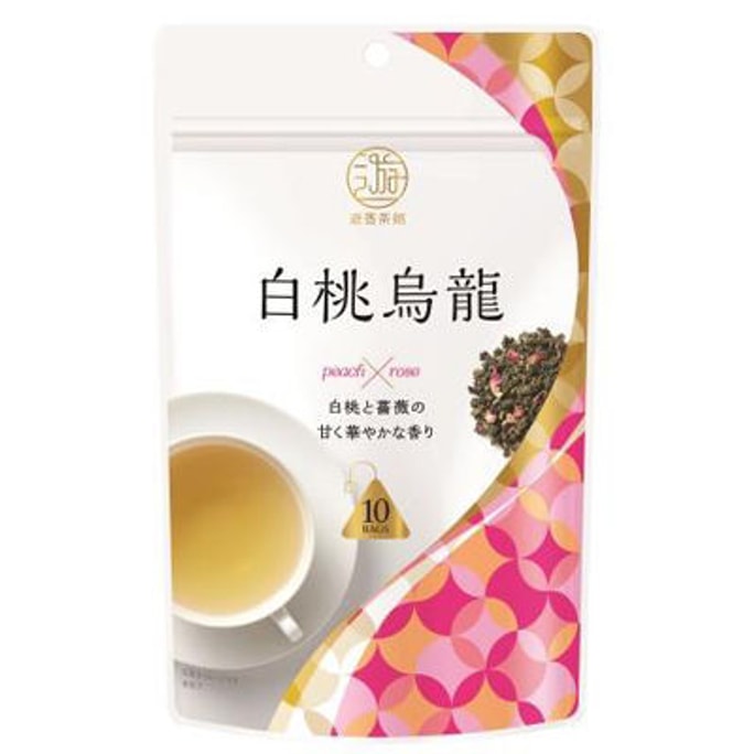 【日本からの直送】三井農林 玉祥茶館 白桃烏龍バラ茶 10袋
