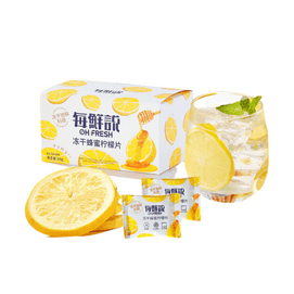 每鲜说 冻干蜂蜜柠檬片 65g