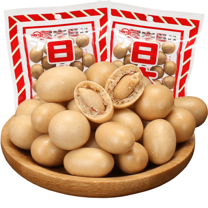 【中國直郵】 三福 日本豆魚皮花生裹衣花生豆花生仁 50g*2袋裝