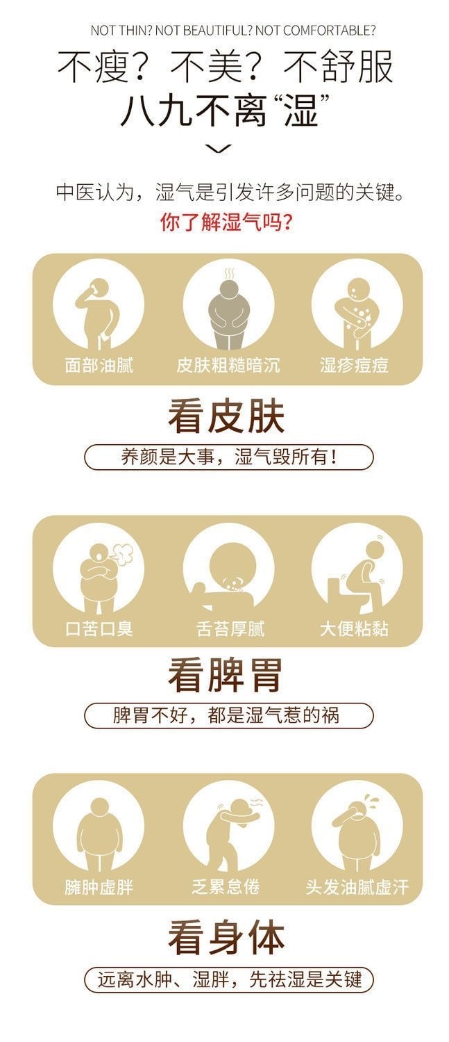 【中國直郵】 小主 香港無濕輕膠囊 去濕輕 45粒