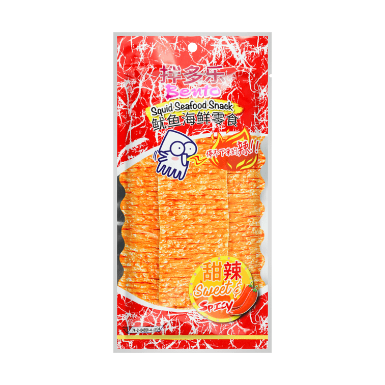 Bento Dried Squid Snack Spicy Flavor 18gpackaging May Vary Yami