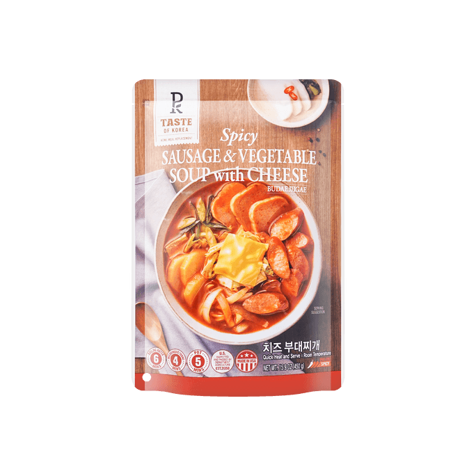Spicy Sausage and Vegetable Soup with Cheese 450g