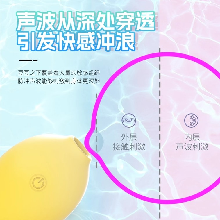 Super cute little lemon vibrating egg female masturbator adult wearable ...