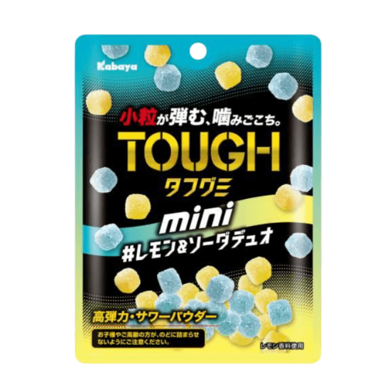 【日本直郵】 日本 KABAYA 高彈性 檸檬x汽水 mini顆粒汽水糖 80g