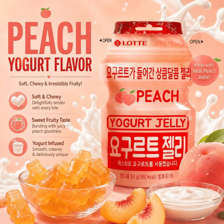 Green Grape Hard Candy + Yogurt Peach Gummy 153g+50g n Imported Fruit Flavored Candy Snack 10