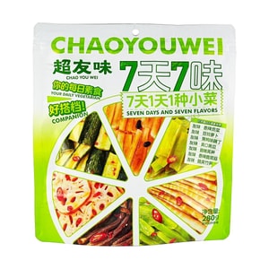 Assorted Spicy Vegetables, Seven Types,9.87oz