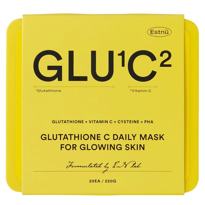 GLU1C2 GLOW DAILY MASK PACK  (20 Sheets)