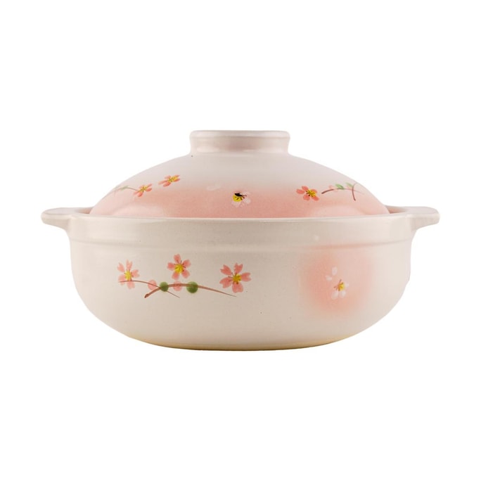Sakura Clay Pot Donabe For 3-4 People  Size 8