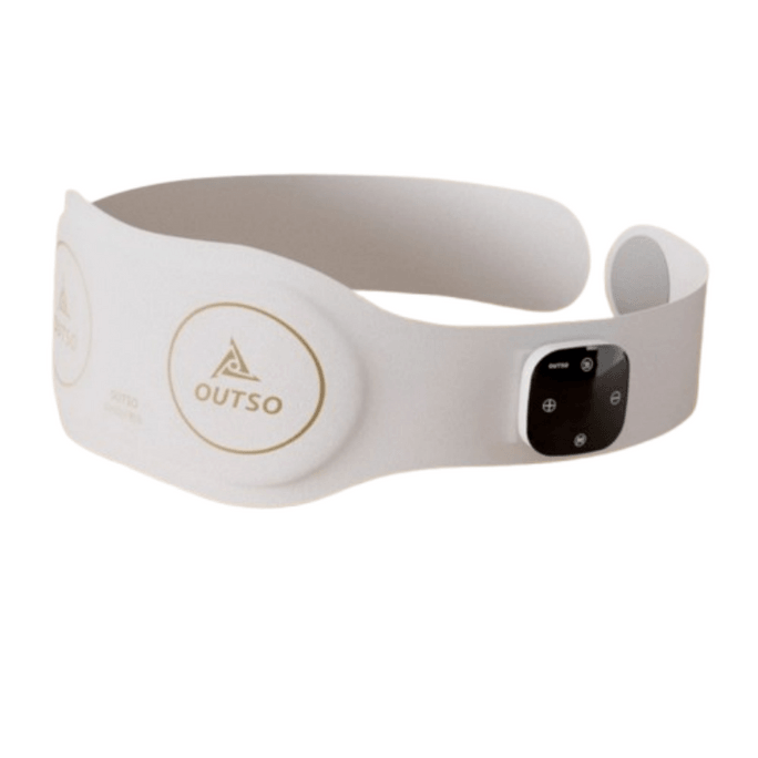 【中國直郵】 凹凸獸 電刺激腰部按摩器按摩器腰部腹部緩解腰肌勞損理療懶人腰帶 淺灰色 一個裝