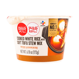 Cooked White Rice with Soft Tofu Stew, 6.11oz
