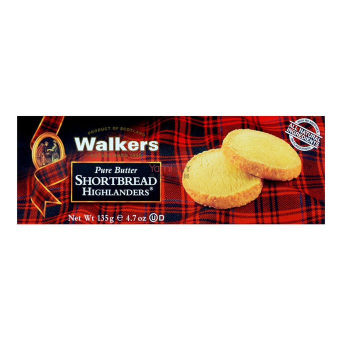 WALKER Pure Butter Shortbread Highlanders 135g